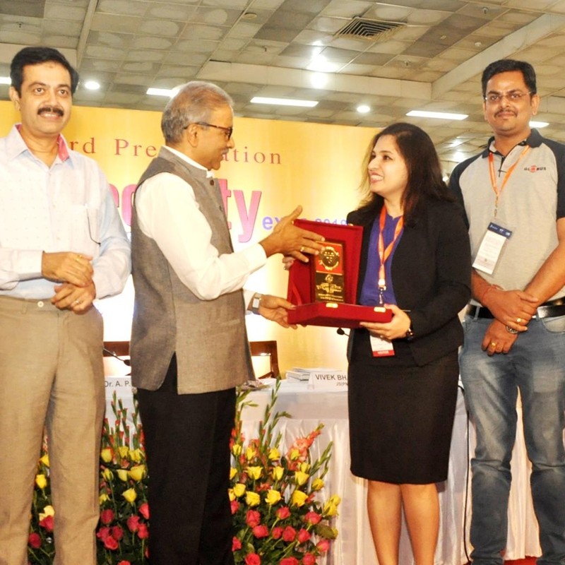 Winner of Best Stall Design at 22nd India International Security Expo, New Delhi