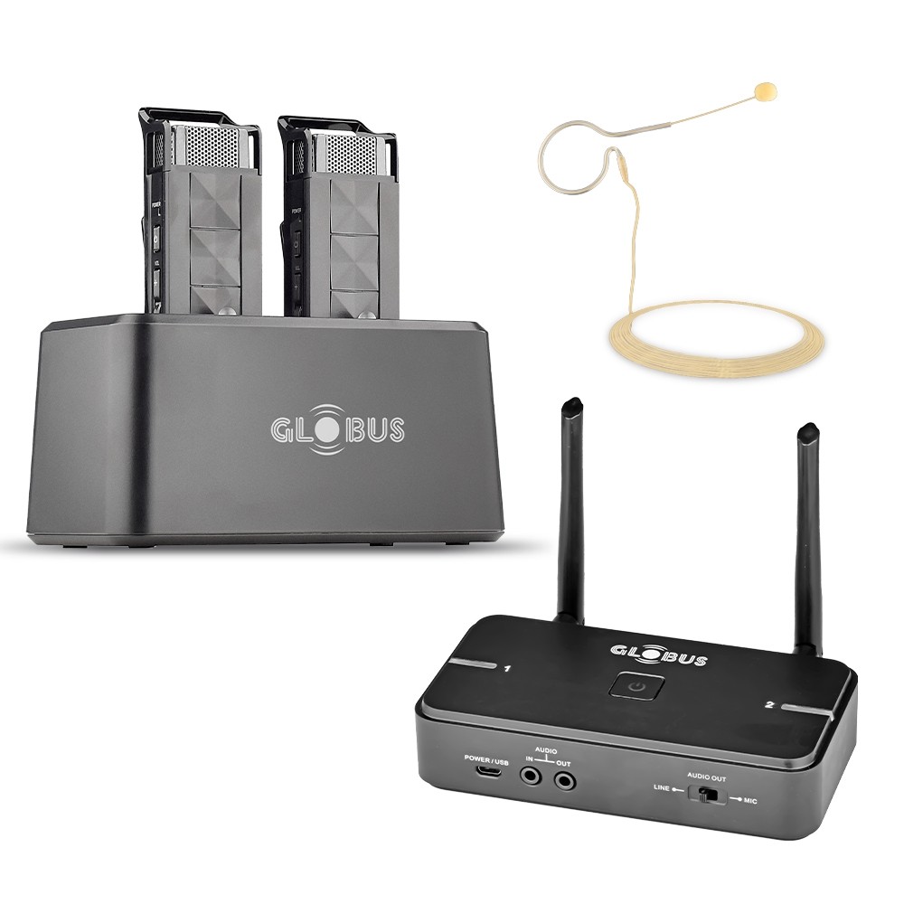 Wireless Microphone with Charging Dock - GSWP-02