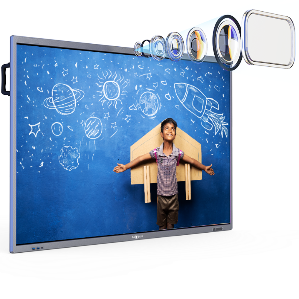 86 Interactive Display with AI Camera