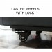 Caster wheel with lock