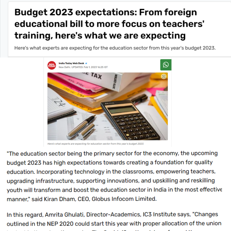 Kiran Dham shares her thoughts on Budget 2023 expectations for education