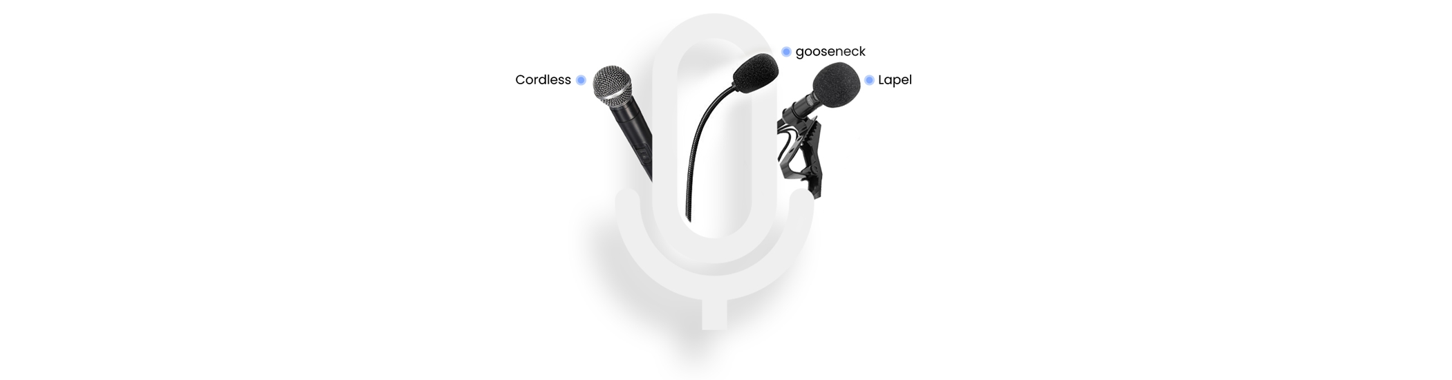 Handheld/Collar/Gooseneck Mic