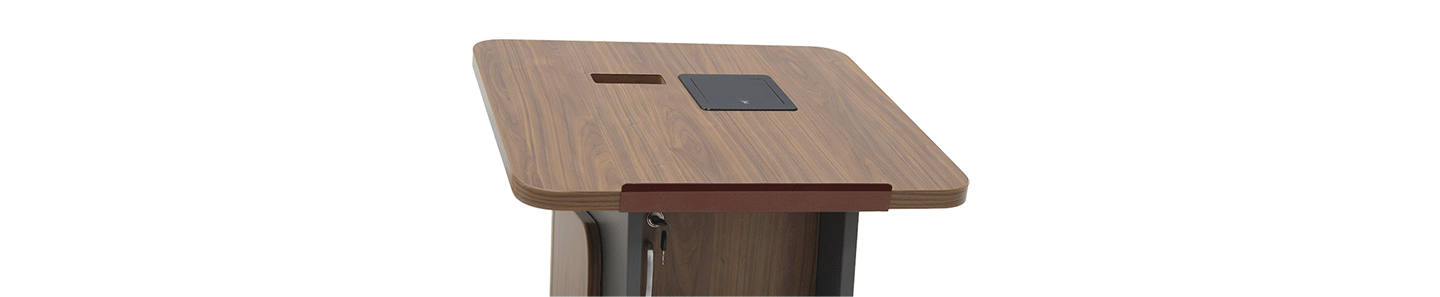 wooden podium top